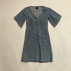 DIESEL tie back denim dress